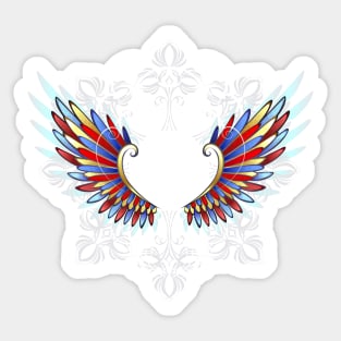 Stained Glass Wings ( Rainbow Wings ) Sticker